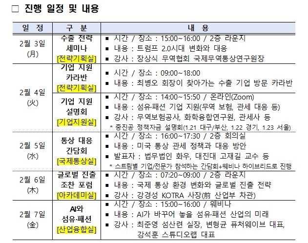 섬산련, 트럼프 2기 대응 첫 행사 성료 후 AI 미래 웨비나 연다 2753-Image